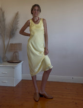 Load image into Gallery viewer, Butter yellow slip dress