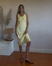 Load image into Gallery viewer, Butter yellow slip dress