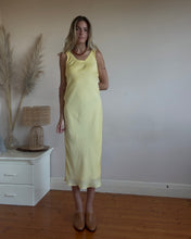 Load image into Gallery viewer, Butter yellow slip dress
