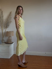 Load image into Gallery viewer, Butter yellow slip dress