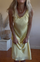 Load image into Gallery viewer, Butter yellow slip dress