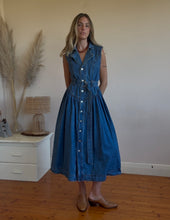 Load image into Gallery viewer, 90's drop waist denim dress