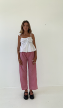 Load image into Gallery viewer, PRE-ORDER Sago pant - Red gingham cotton
