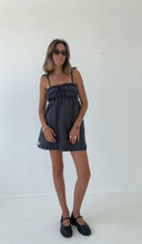 Load image into Gallery viewer, PRE-ORDER Sago scrunch dress - Charcoal cotton
