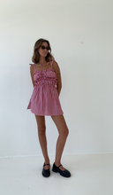 Load image into Gallery viewer, PRE-ORDER Sago scrunch dress - Red gingham cotton
