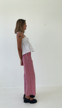 Load image into Gallery viewer, PRE-ORDER Sago pant - Red gingham cotton
