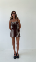 Load image into Gallery viewer, ONE OF ONE | Sago scrunch dress| vintage stripe | Size S
