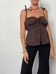 Scrunch tank | 70's brown | Size L