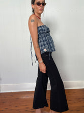 Load image into Gallery viewer, Scrunch tank | Navy check | Size M
