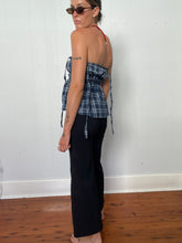 Load image into Gallery viewer, Scrunch tank | Navy check | Size M
