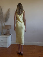 Load image into Gallery viewer, Butter yellow slip dress
