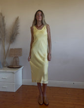 Load image into Gallery viewer, Butter yellow slip dress
