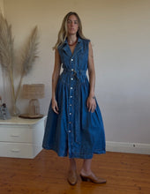 Load image into Gallery viewer, 90&#39;s drop waist denim dress
