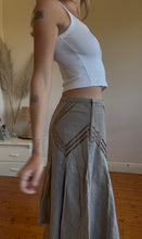 Load image into Gallery viewer, linen/ cotton midi skirt
