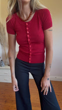 Load image into Gallery viewer, Y2K knit button up
