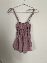 Load image into Gallery viewer, Sago scrunch tank // Burgundy // size XS
