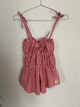 Load image into Gallery viewer, Sago scrunch tank // red // size XS
