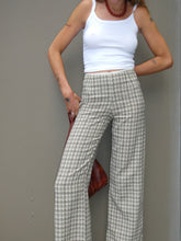Load image into Gallery viewer, KIKO pant | Cream check | Ready to ship | Size S
